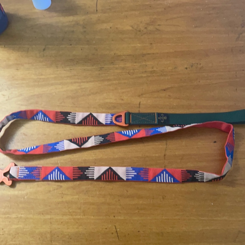 United By Blue Woven Dog Leash in Crimson Eclipse